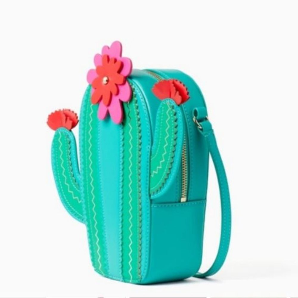 Kate Spade New Horizons Lizard Cactus Crossbody bag purse nwot - Picture 3 of 6